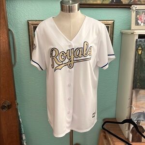Royals 2015 World Series champions, ladies White Baseball Jersey